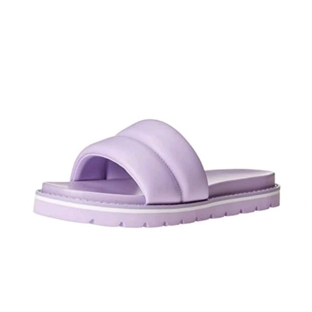 The Drop Women's ISSI Quilted Flatform Sporty Sandal Lavender Size 8